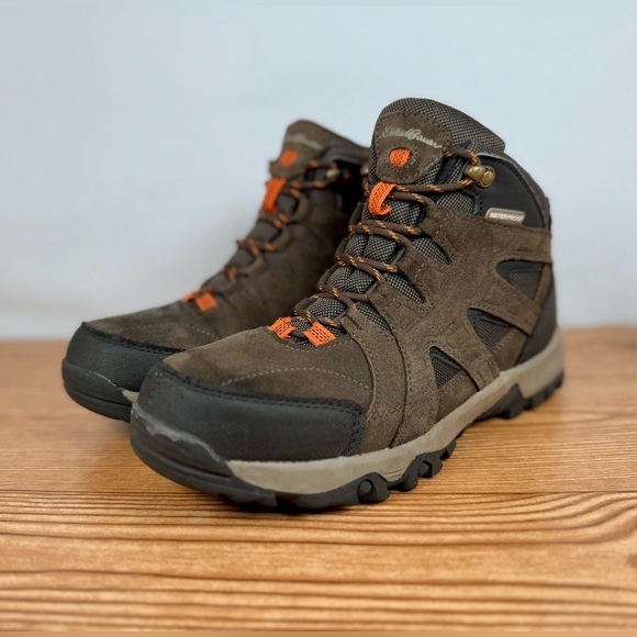 Eddie Bauer Other - Eddie Bauer Men’s Brown Hiking Harrison Boots Sz 8.5 Snow Work Boots